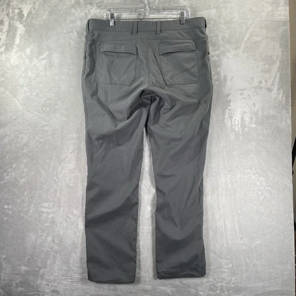 Outdoor Vital Pants men's 36x32 SATU Belted Charcoal Gray Performance Tapered - Picture 14 of 14